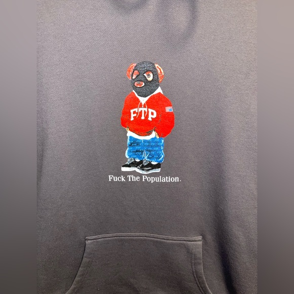 FTP Grey Bear Hoodie - Picture 2 of 3